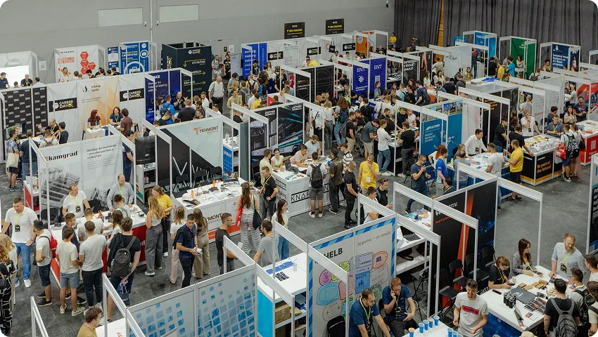 Studenti i izlagači na TVZ CareerDay sajmu u dvorani